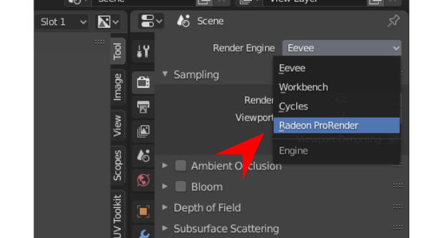 Choosing Blender Radeon ProRender